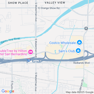 Location of the San Bernardino IBC DMV office