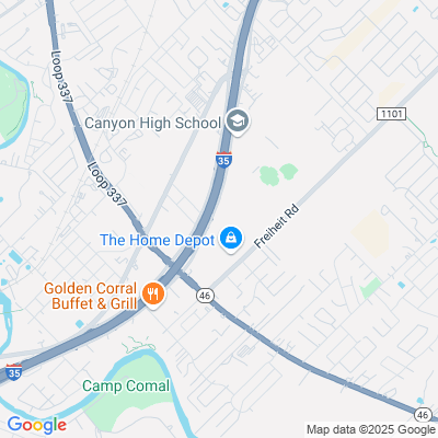 Location of the San Marcos (New Braunfels) DMV office