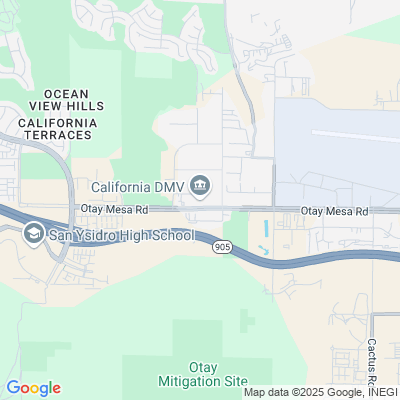 Location of the San Ysidro DMV office