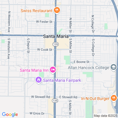 Location of the Santa Maria DMV office