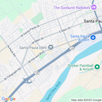 Location of the Santa Paula DMV office