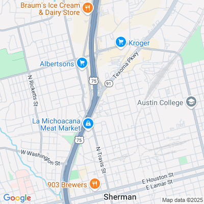 Location of the Sherman DMV office
