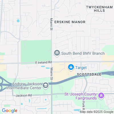 Location of the South Bend DMV office