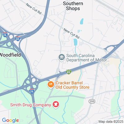 Location of the Spartanburg - Fairforest Road DMV office