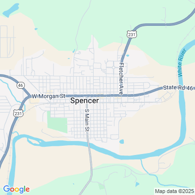 Location of the Spencer DMV office