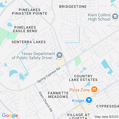 Location of the Spring Mega Center (Houston Metro Area) DMV office