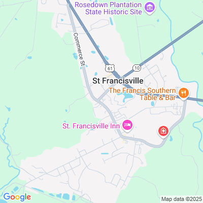 Location of the St. Francisville DMV office