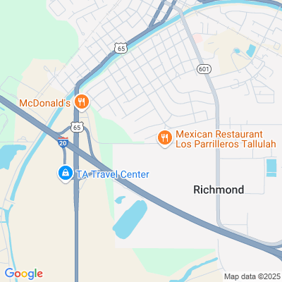 Location of the Tallulah DMV office
