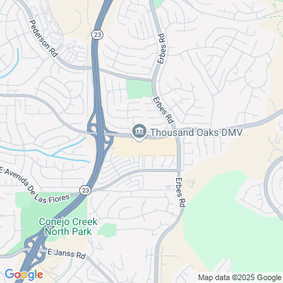 Location of the Thousand Oaks DMV office