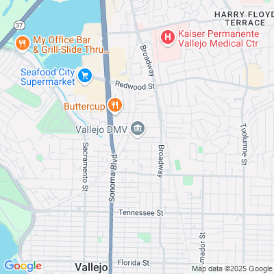 Location of the Vallejo DMV office