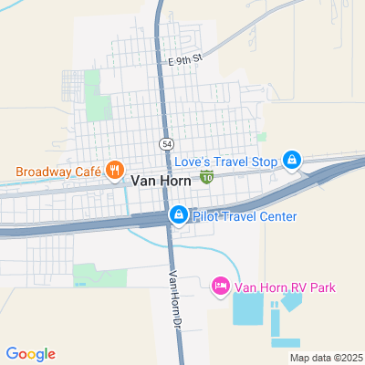 Location of the Van Horn DMV office