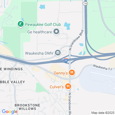 Location of the Waukesha area service center (Waukesha County) DMV office