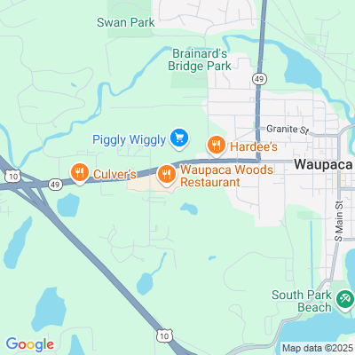 Location of the Waupaca service center (Waupaca County) DMV office