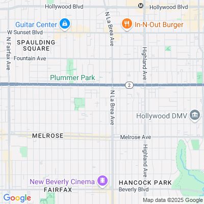 Location of the West Hollywood DMV office