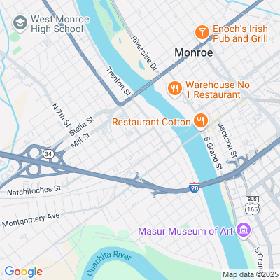 Location of the West Monroe DMV office