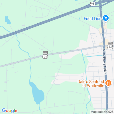 Location of the Whiteville Driver License Office DMV office