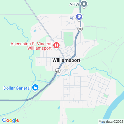 Location of the Williamsport DMV office