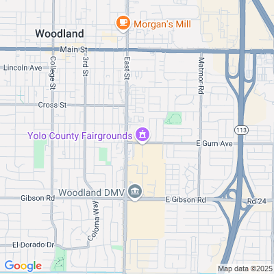 Location of the Woodland DMV office