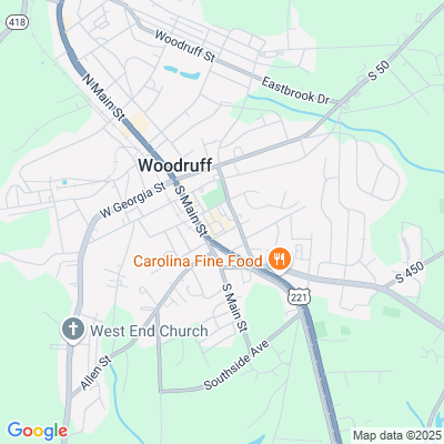 Location of the Woodruff DMV office