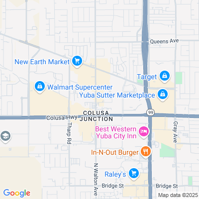 Location of the Yuba City DMV office